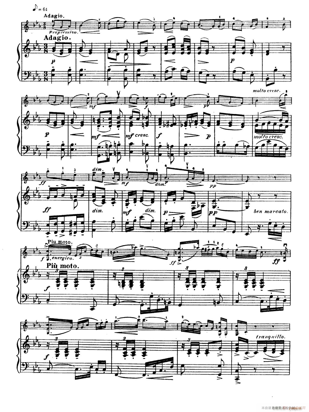 g小调学生协奏曲 塞茨作品第12号(小提琴谱)7