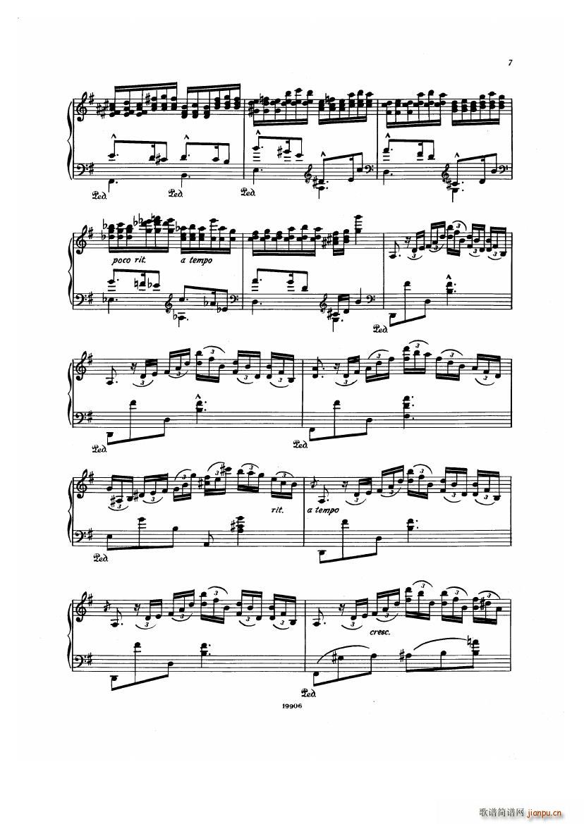 Albeniz op 65 Etudes no 1 7(钢琴谱)7