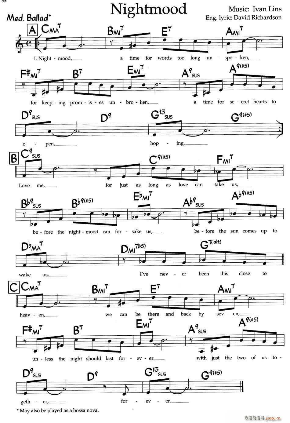 Nightmood(九字歌谱)1