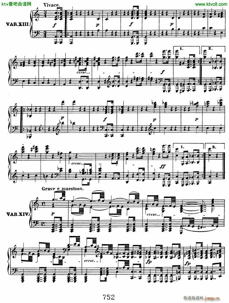 Beethoven op 120 Diabelli Variations(钢琴谱)12