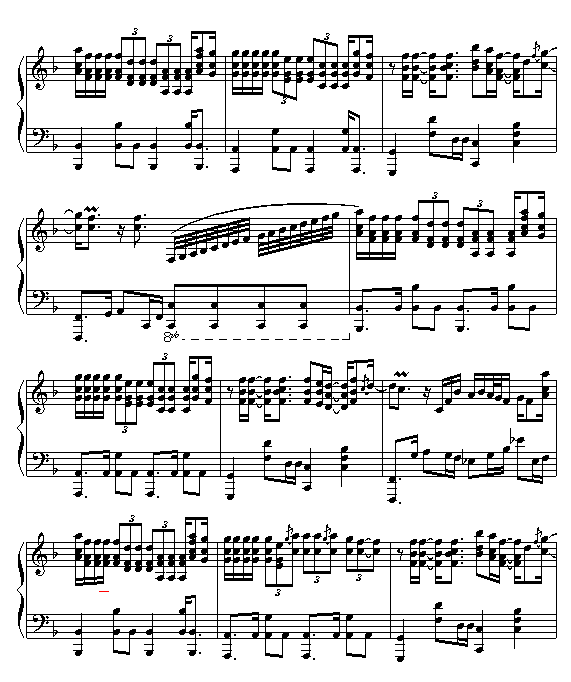 爱如潮水(钢琴谱)6