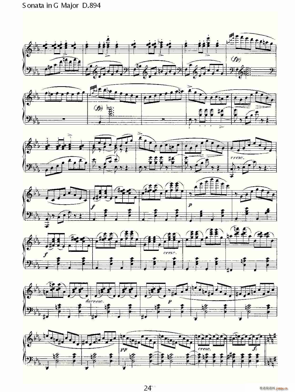 Sonata in G Major D.894(十字及以上)25
