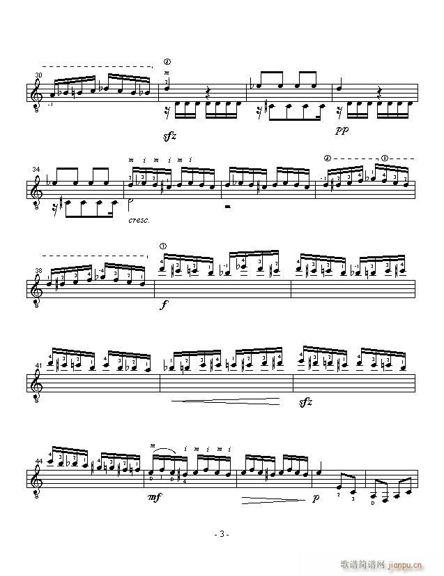 野蜂飞舞-吉他(吉他谱)3