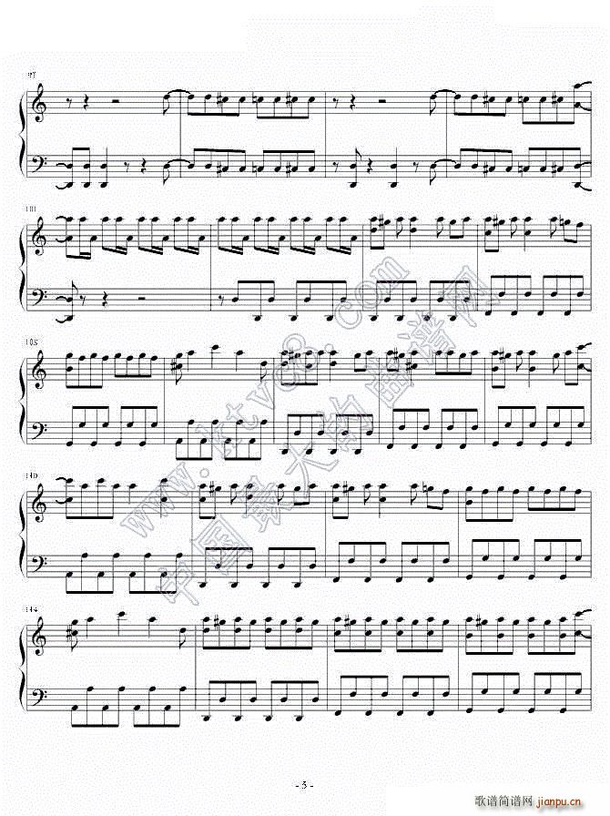 Chai Maxx 朝日电视台 お愿い ランキング 3月片尾曲(钢琴谱)5