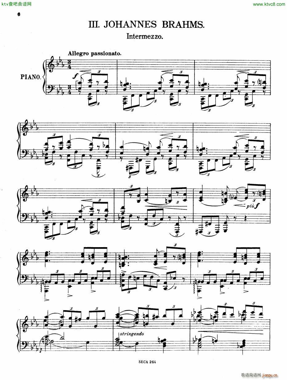 Casella à La Manière de Johannes Brahms piano(钢琴谱)1