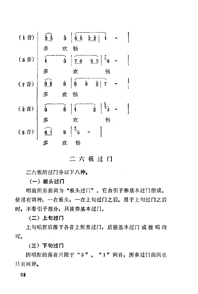 秦腔音乐唱板浅释 051 100(十字及以上)24