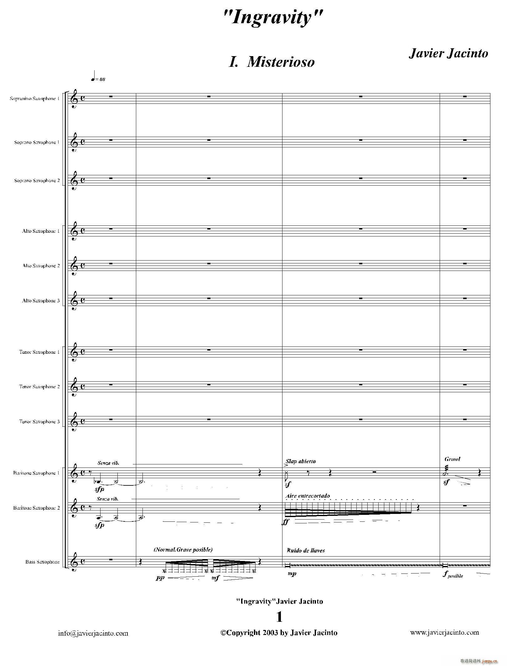 Ingravity 第一乐章(总谱)1