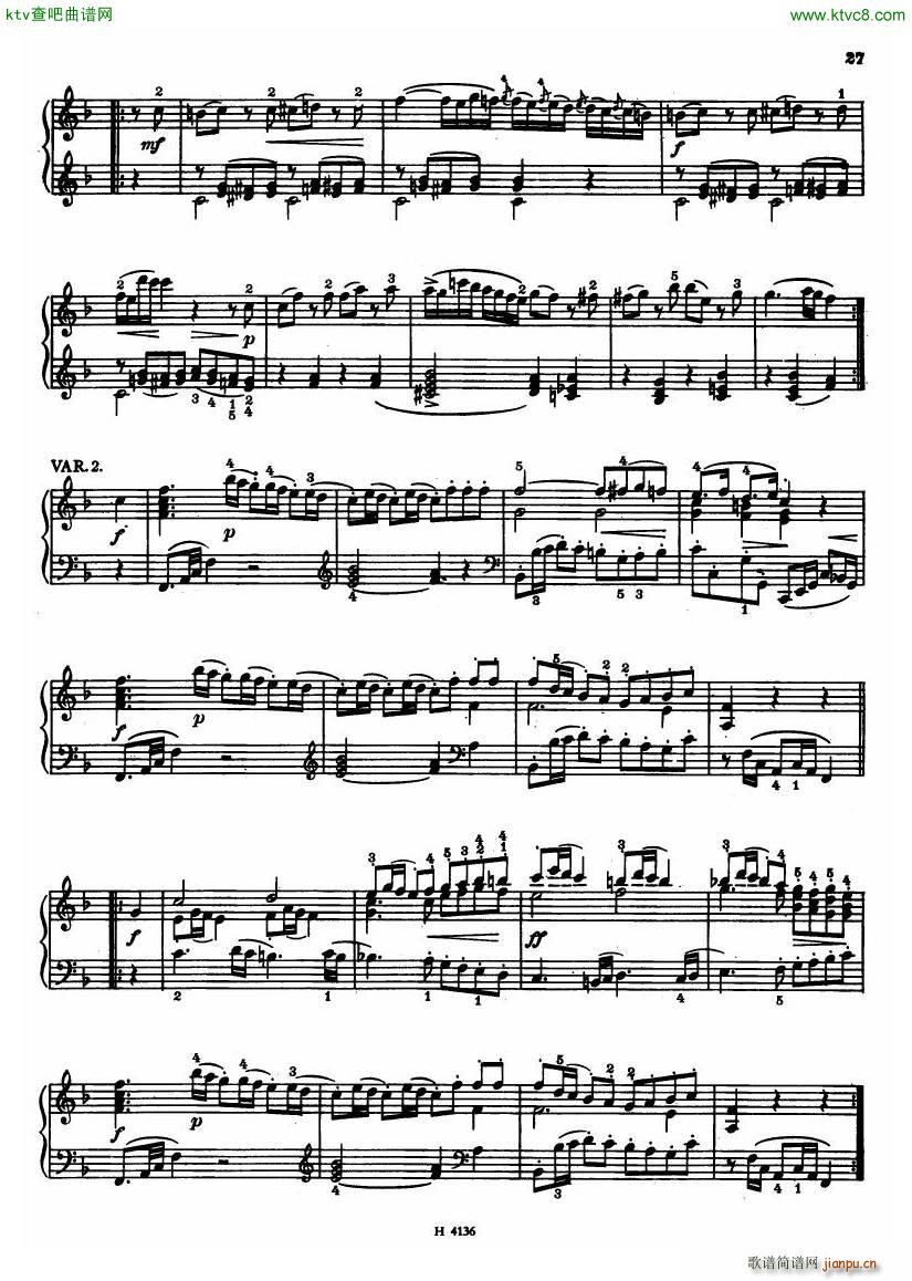 Czech piano variations from 18th century(钢琴谱)25