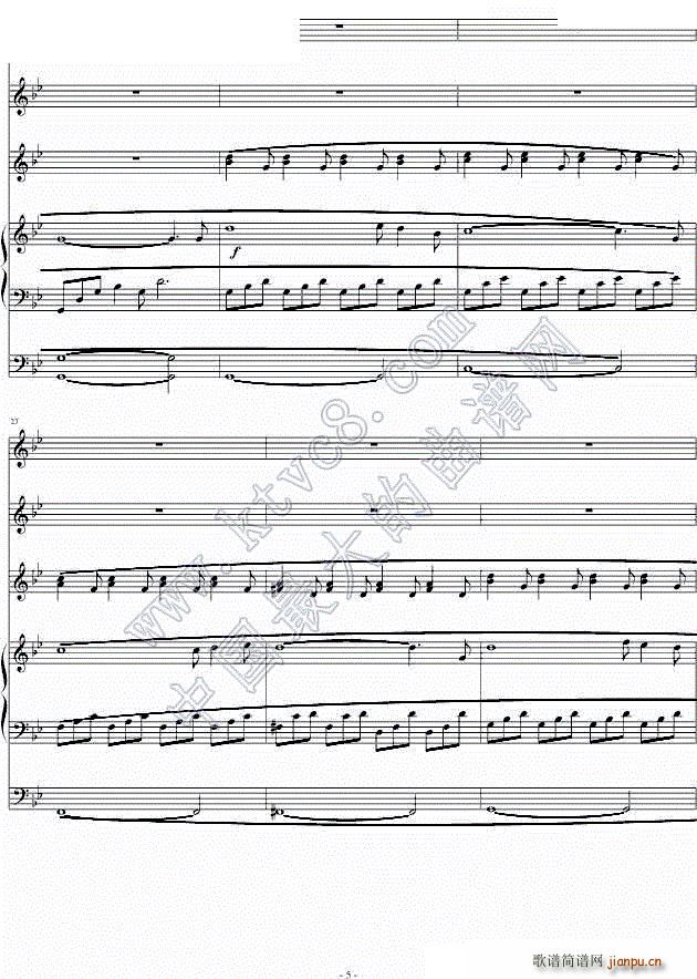 记忆 memory(钢琴谱)5