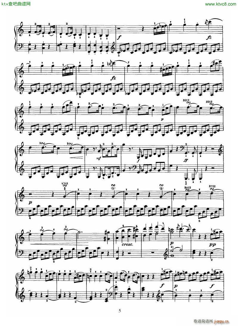 Haydn Piano Sonata No 35 In C(钢琴谱)5