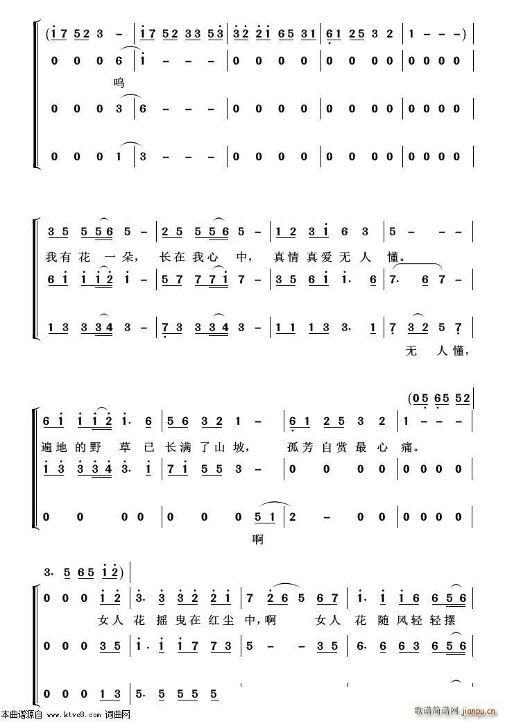 女人花 重唱歌曲100首(十字及以上)3