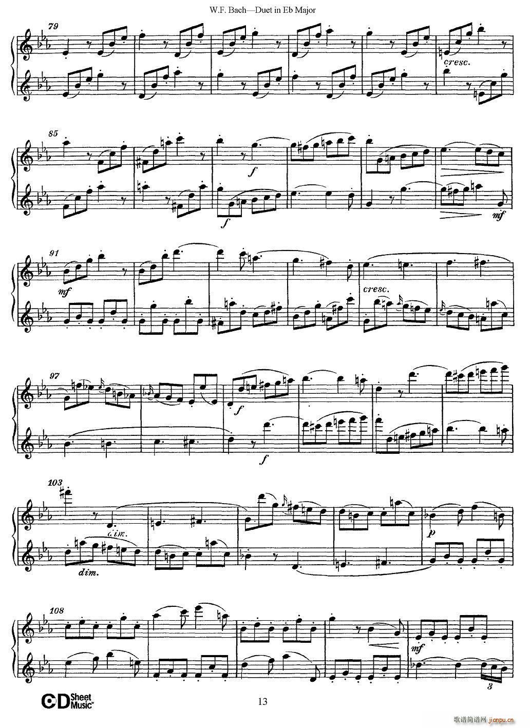 Eb大调二重奏(笛箫谱)13