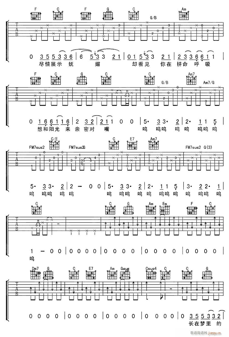 梦中的蔷薇2(吉他谱)1