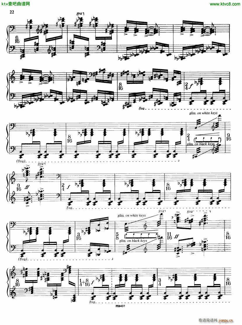 Ginastera op 53 Sonata No 2(钢琴谱)22