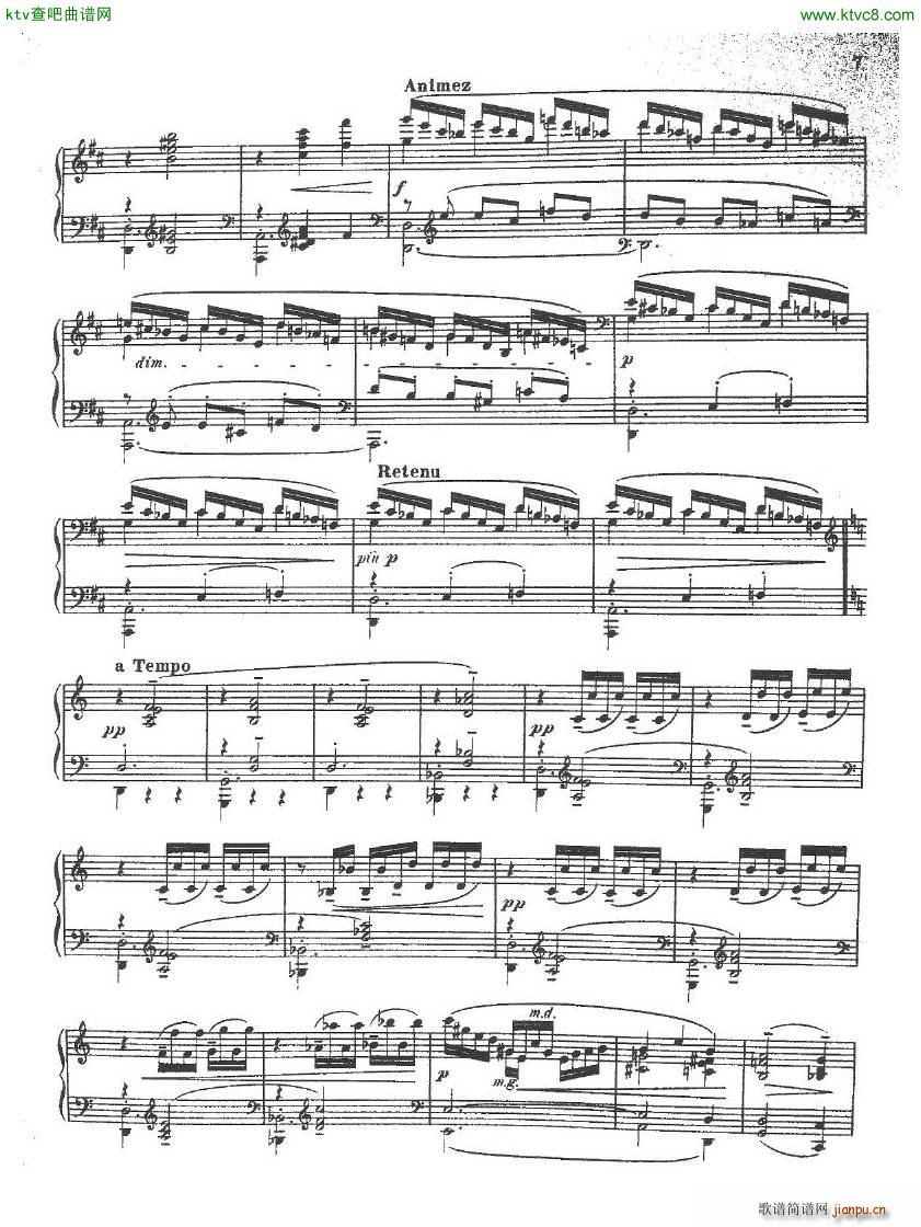 debussy durand danse profane(钢琴谱)3