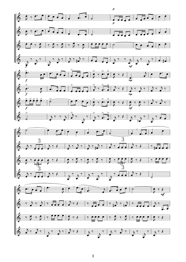 运动员进行曲线谱(八字歌谱)3