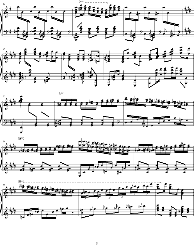 霍洛维兹卡门幻想曲（1927，1968）(钢琴谱)5
