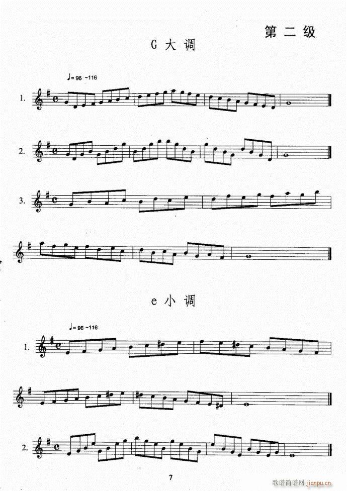 萨克斯考级教程目录1-40(十字及以上)11