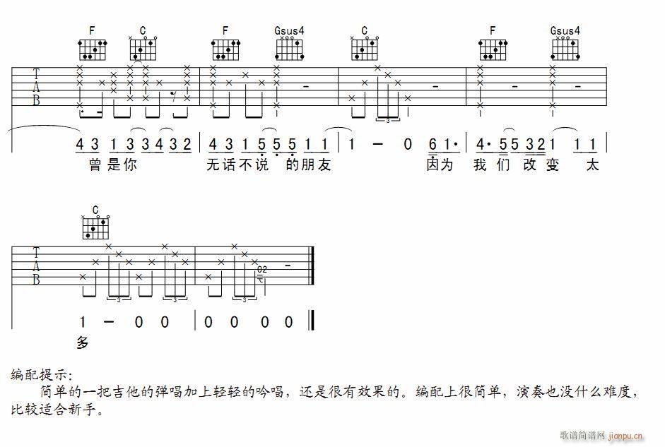 下个星期去英国 吉他弹唱(吉他谱)3