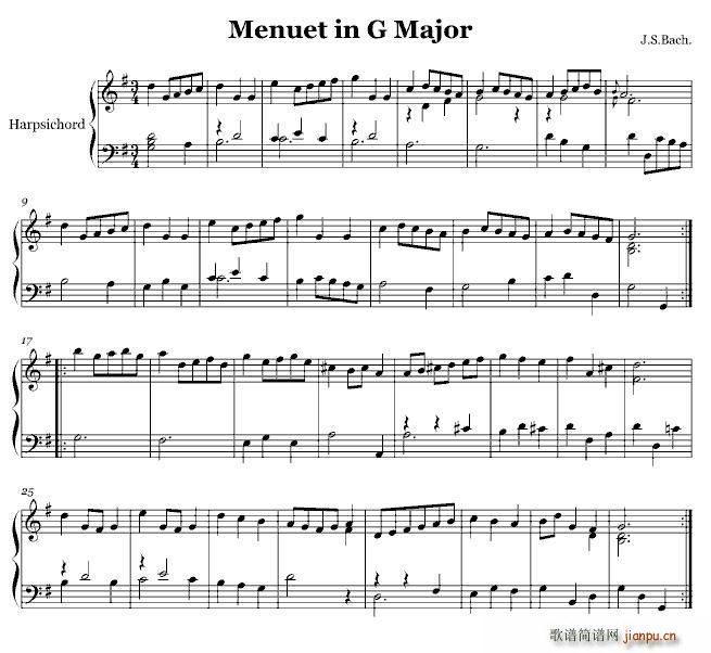 Menuet in G Major(十字及以上)1