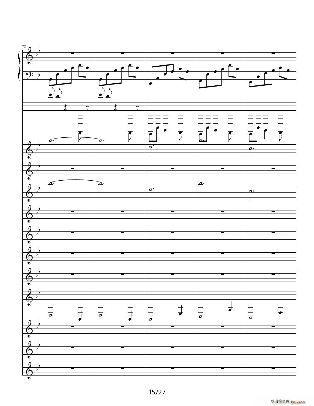 伴奏 降B调(钢琴谱)15