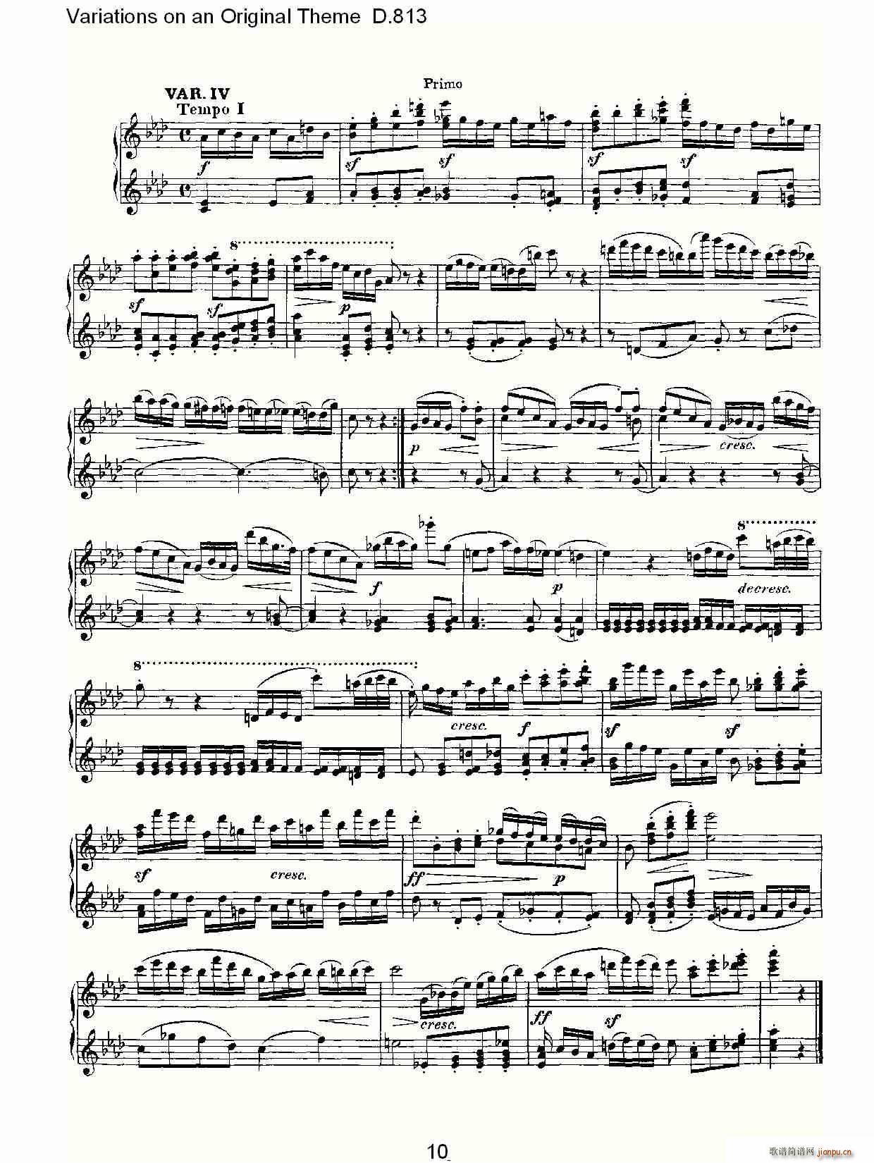 Variations on an Original Theme D.813(十字及以上)10