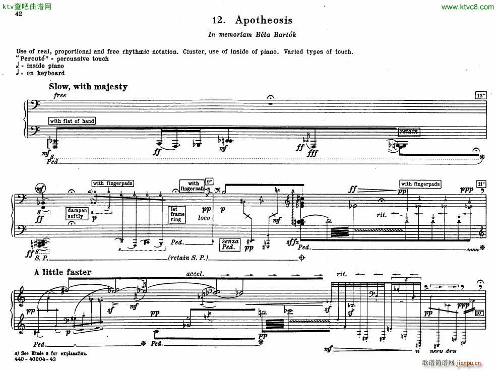 Bolcom 12 etudes for piano(钢琴谱)42