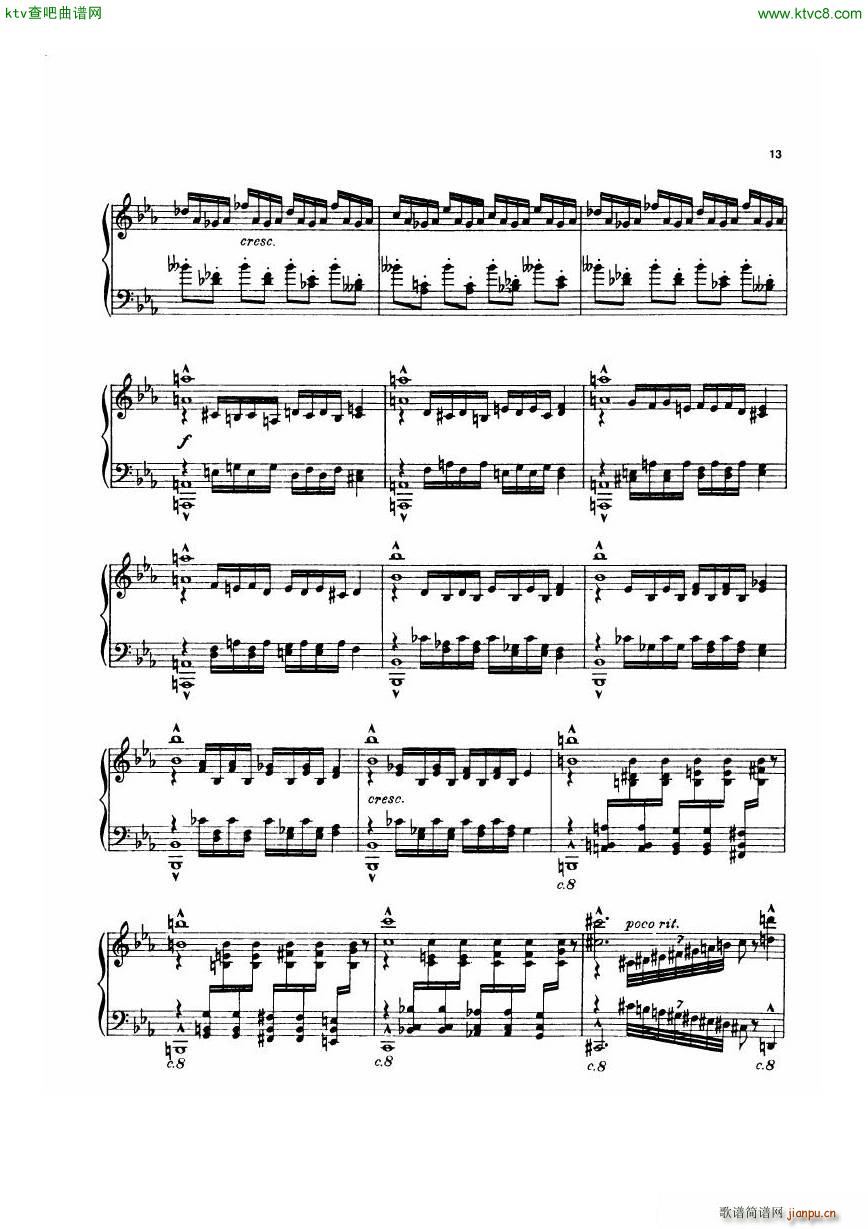 Dohnanyi 17 2 5 Humoresken Toccata(钢琴谱)5