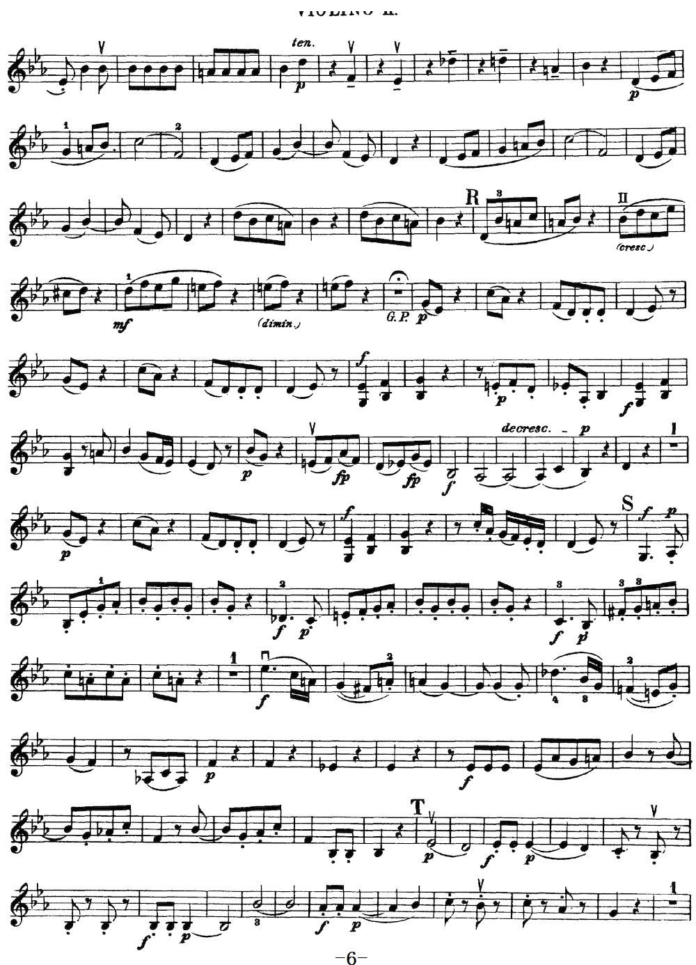 Mozart Quartet No 16 in Eb Major K 428 Violin 2(十字及以上)6