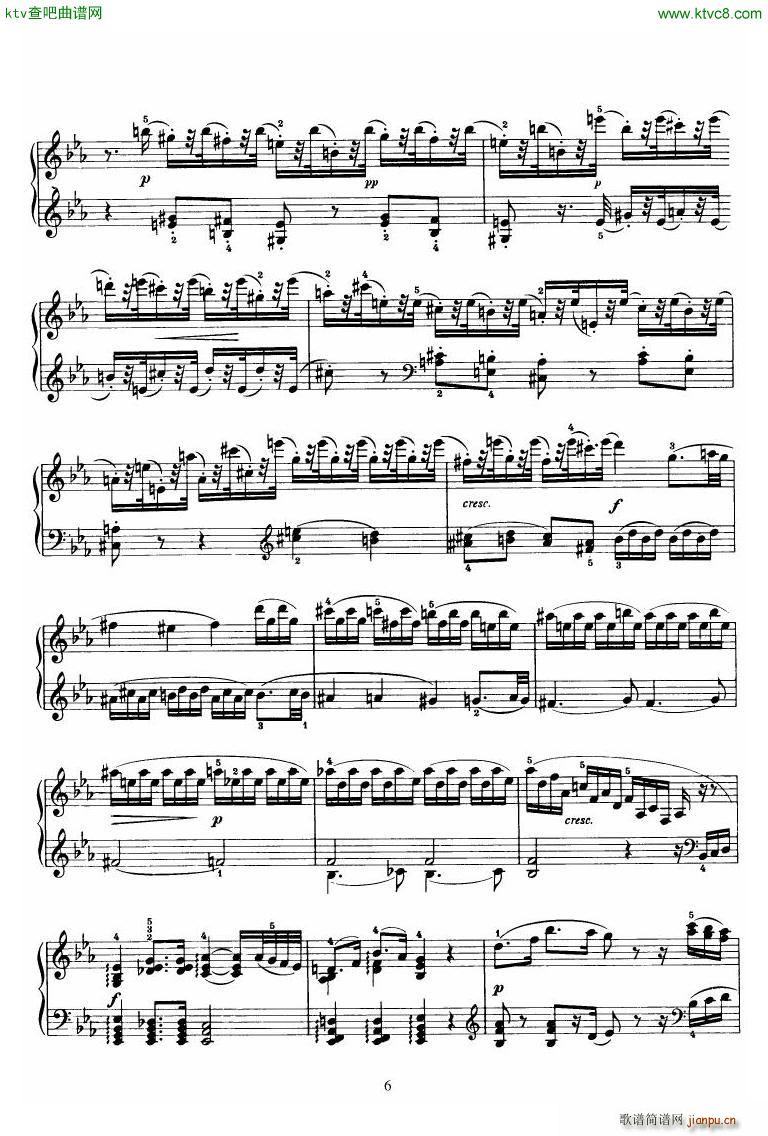 Piano Sonata No 52 in Eb(钢琴谱)6