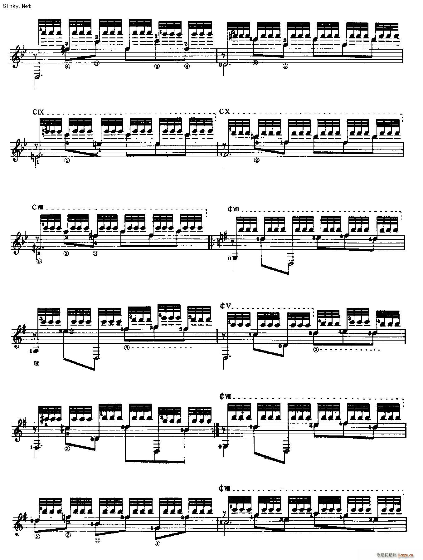 梦中的森林1(吉他谱)8