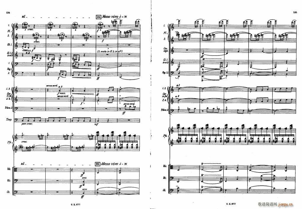 Bartok SZ 83 Piano Concerto No1 Full Score 二(钢琴谱)27