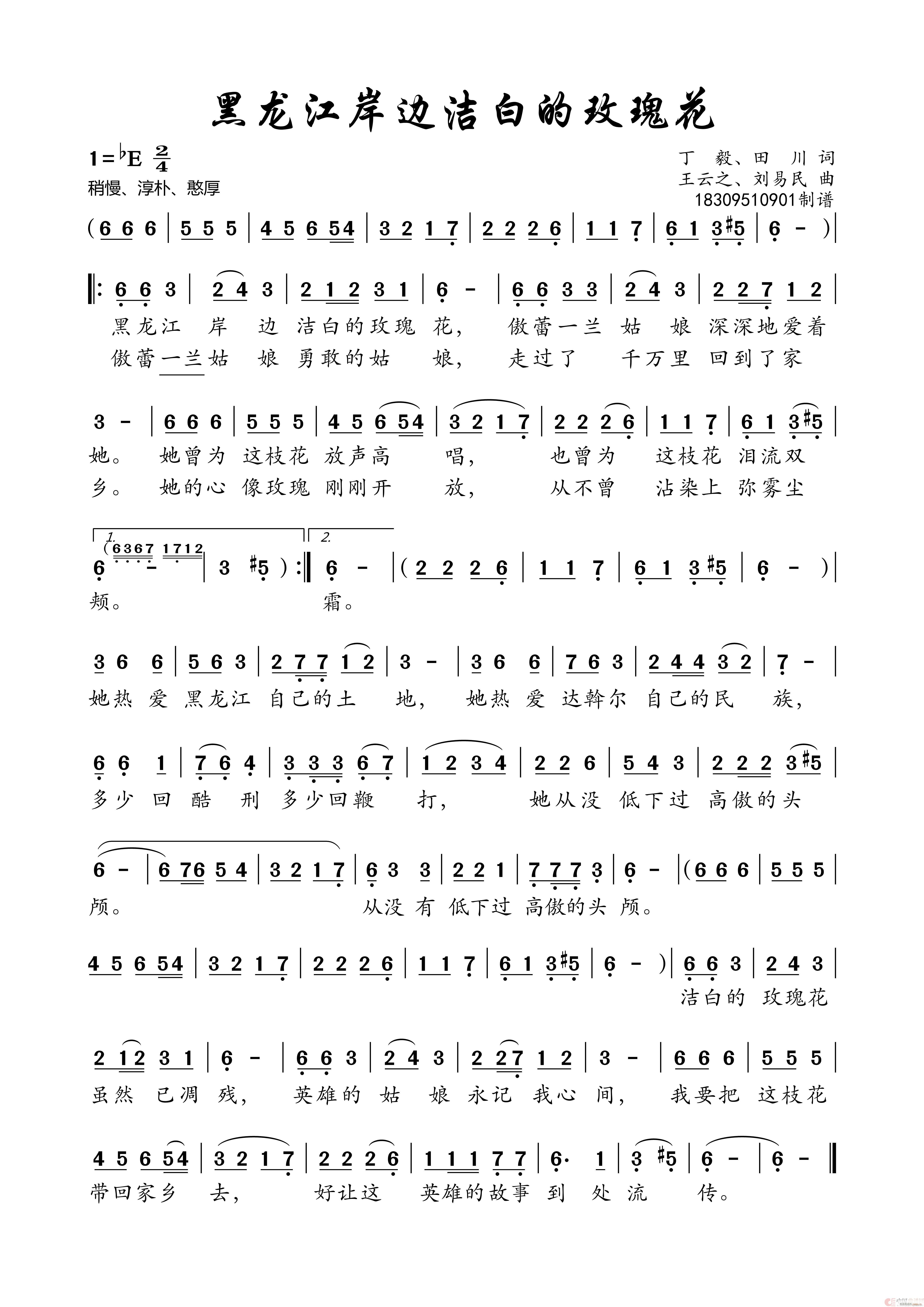 黑龙江岸边洁白的玫瑰花 高清版本(十字及以上)1