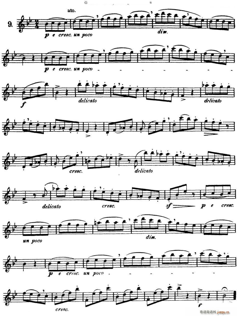 三十首基础及提高练习曲 NO 9(笛箫谱)1