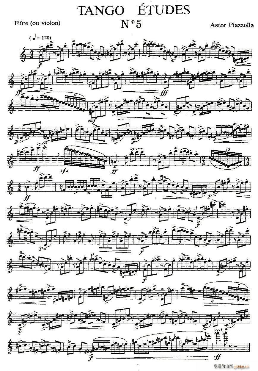 Tango(五字歌谱)1