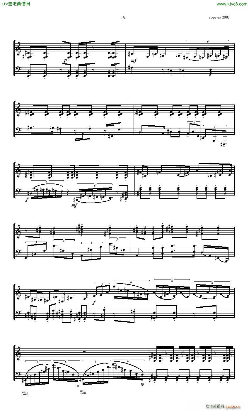 Heiner Frost Toccata for piano(钢琴谱)5