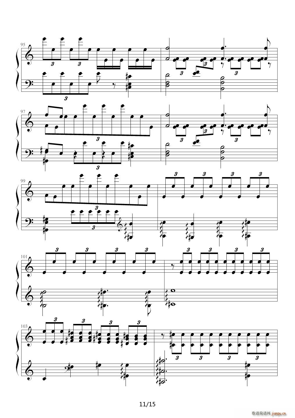 舒伯特 魔王 李斯特改编 降B调(钢琴谱)11