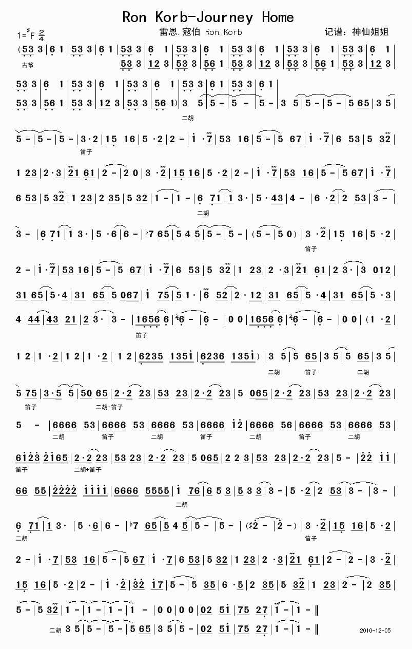 Ron(三字歌谱)1