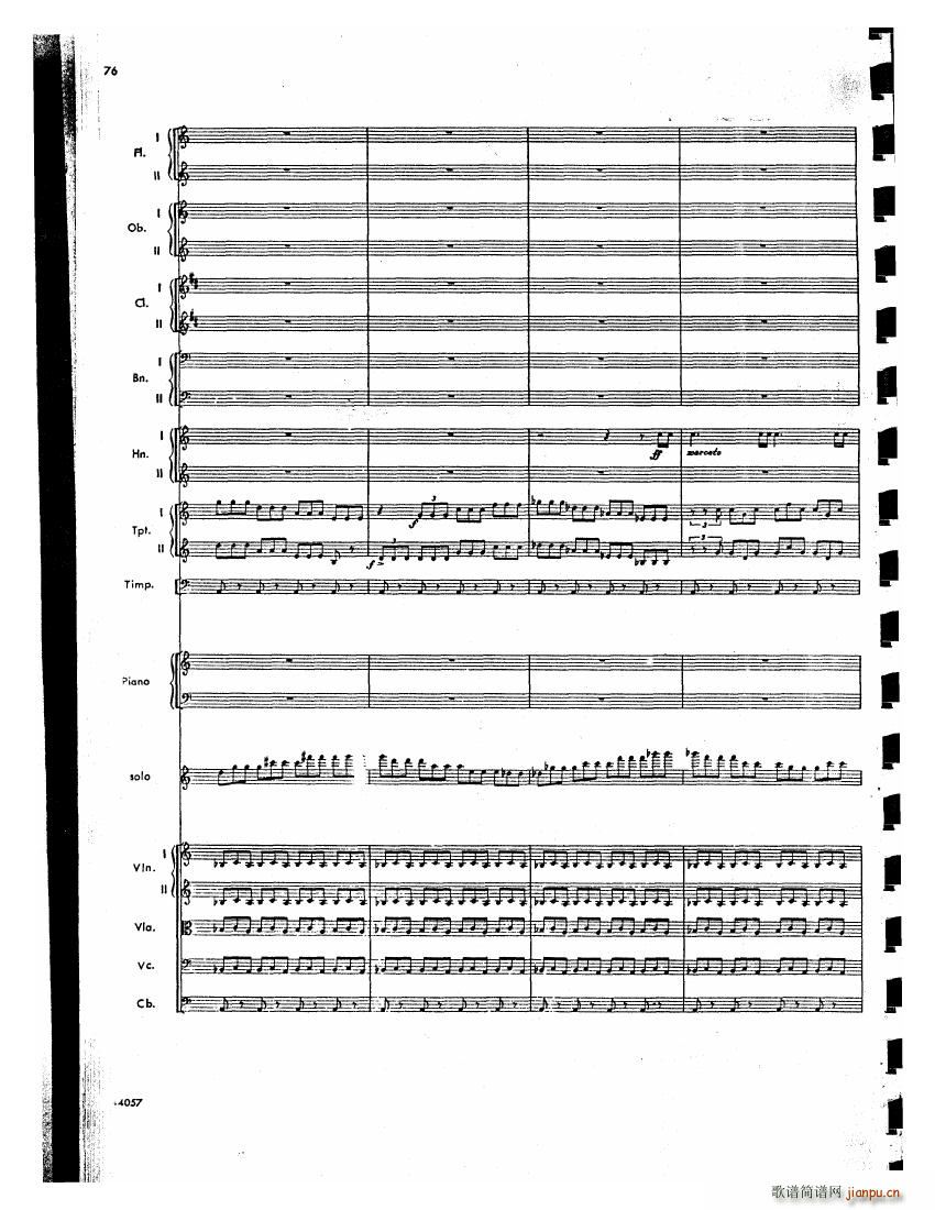 Barber op 14 Violin Concerto Score 二(钢琴谱)35