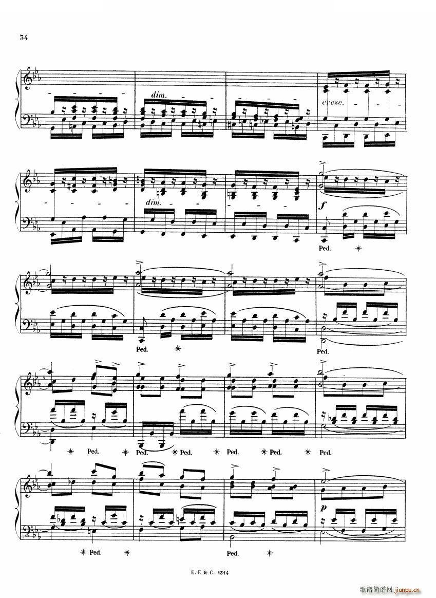 Chaminade 6 Etudes Op35 一 6 Etudes Op35 一(十字及以上)34