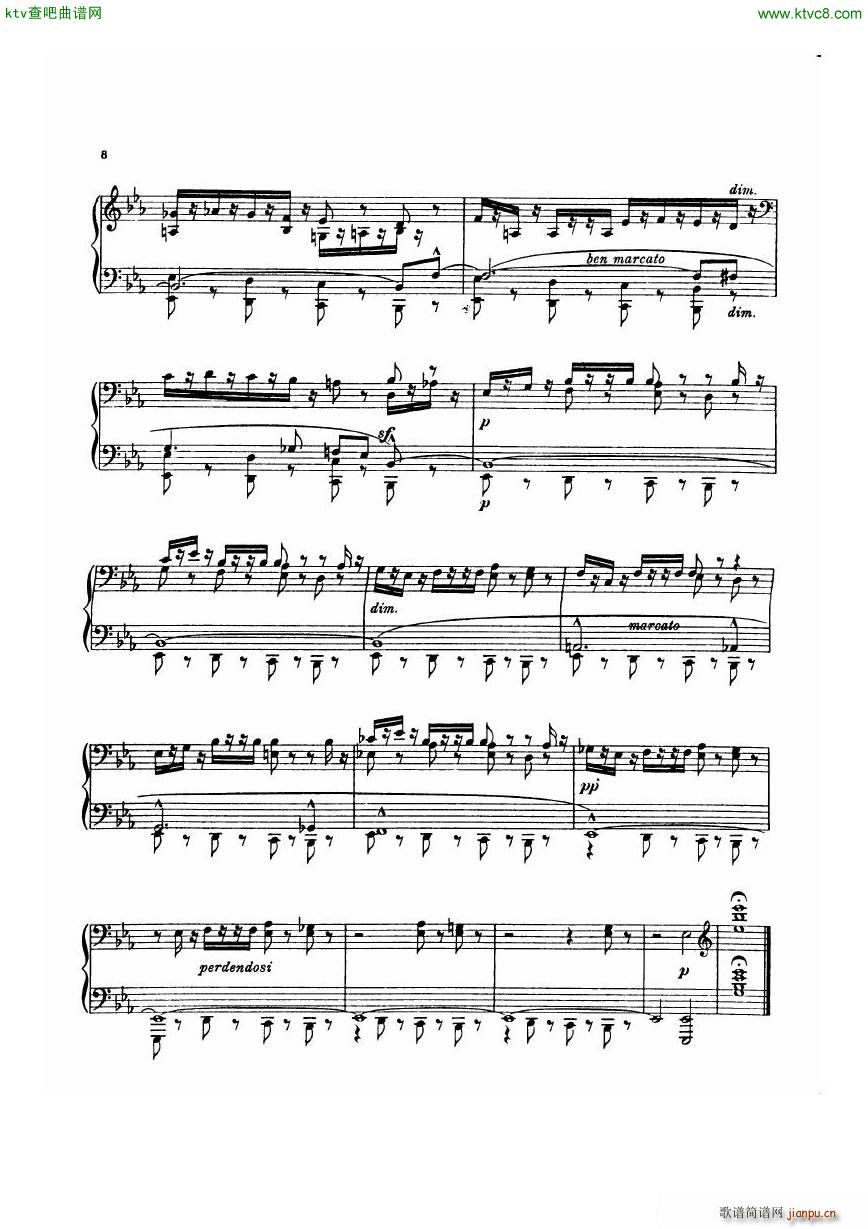 Dohnanyi 17 1 5 Humoresken Marsch(钢琴谱)6