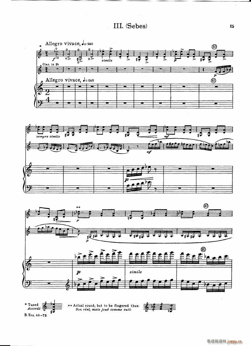 Bartok SZ 111 Contrasts pianoscore(钢琴谱)16