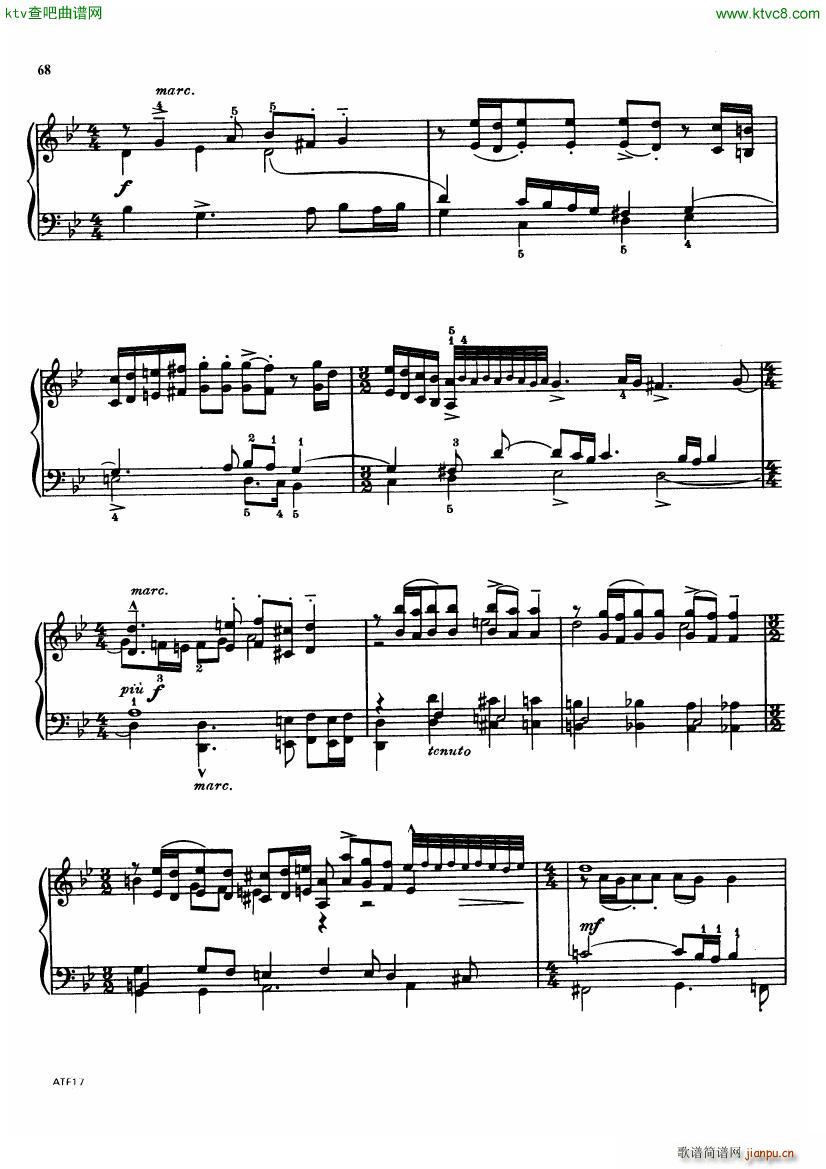 Frescobaldi Arr Bartok Fuga In G Piano Solo(钢琴谱)3