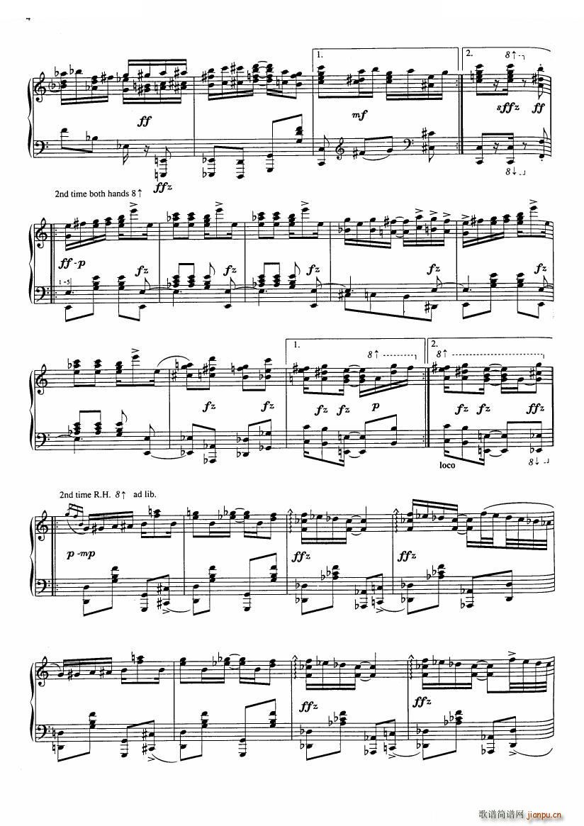 551 classical sheet music piano rags 一(钢琴谱)6