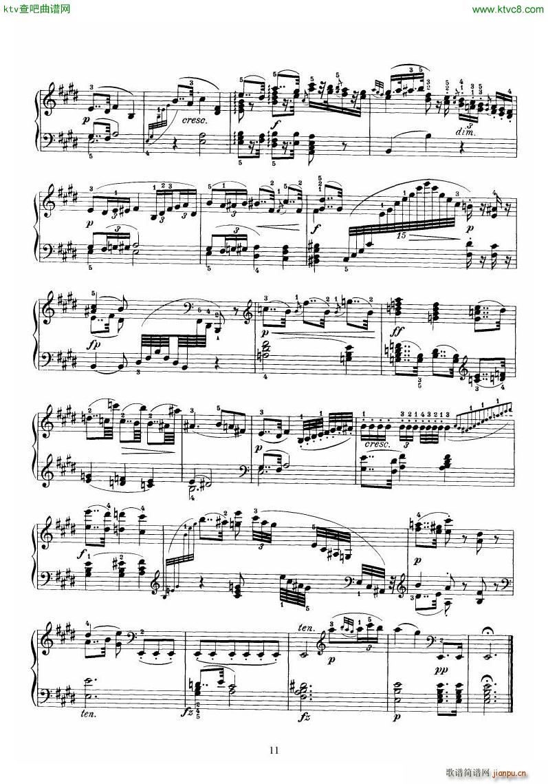 Piano Sonata No 52 in Eb(钢琴谱)11