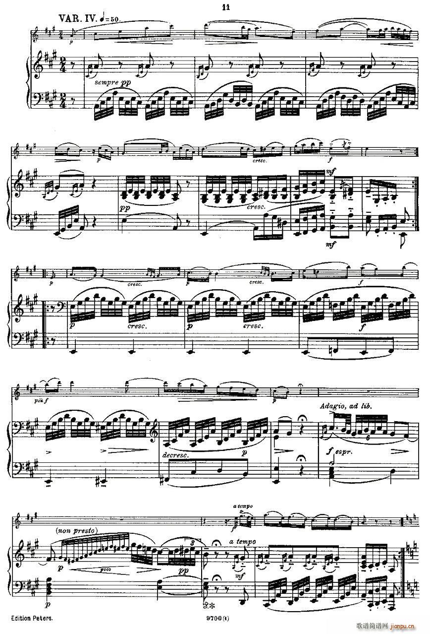 Mozart Violin Sonata No 1 KV 305 第一小提琴奏鸣曲(小提琴谱)11