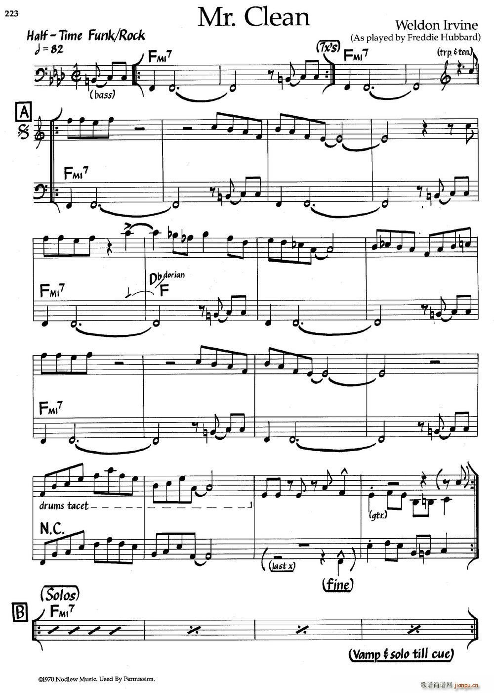 Mr Clean 爵士钢琴曲(钢琴谱)1