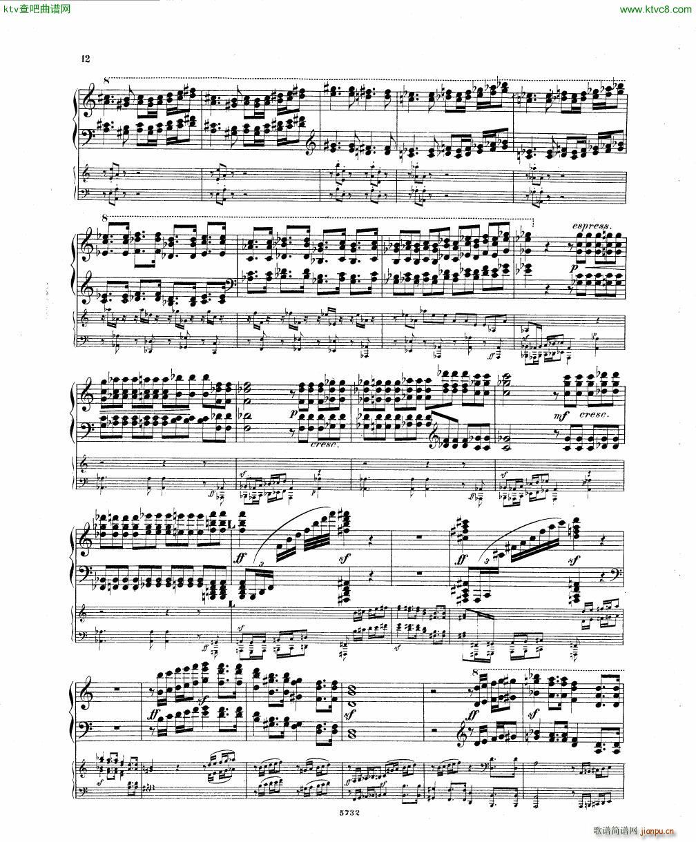 Fuchs Piano concerto Op 27 I(钢琴谱)10