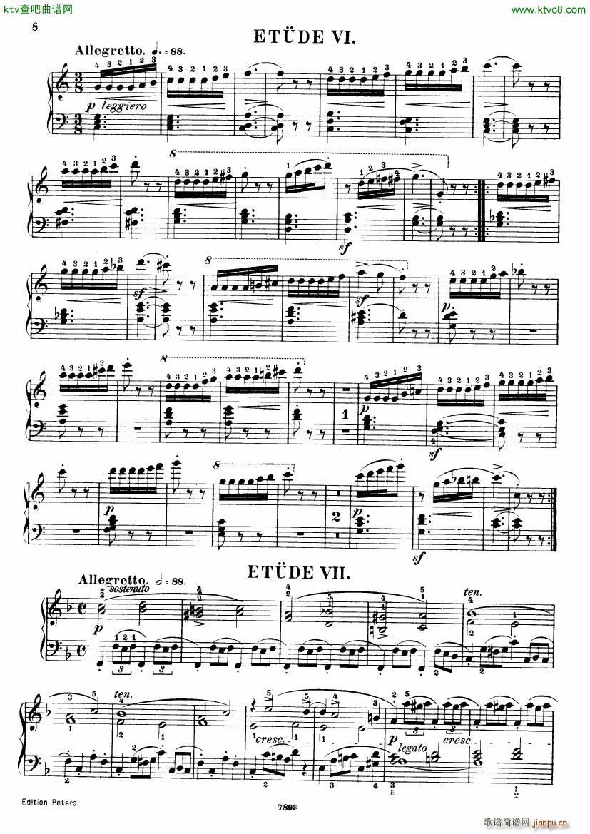 Henri Bertini 1798 1876 25 Easy Etudes Op 100(钢琴谱)9