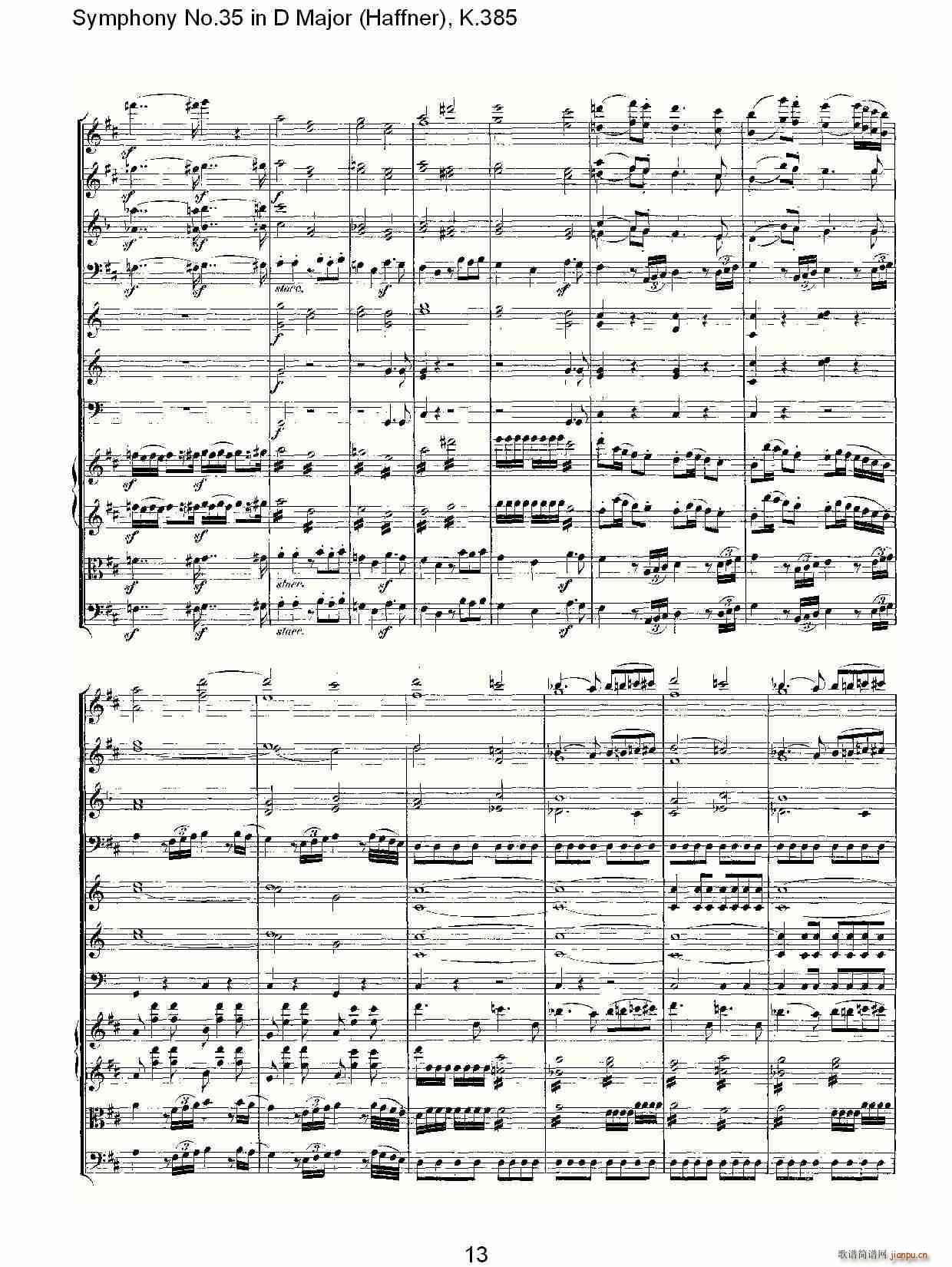 Symphony No.35 in D Major, K.385(十字及以上)13